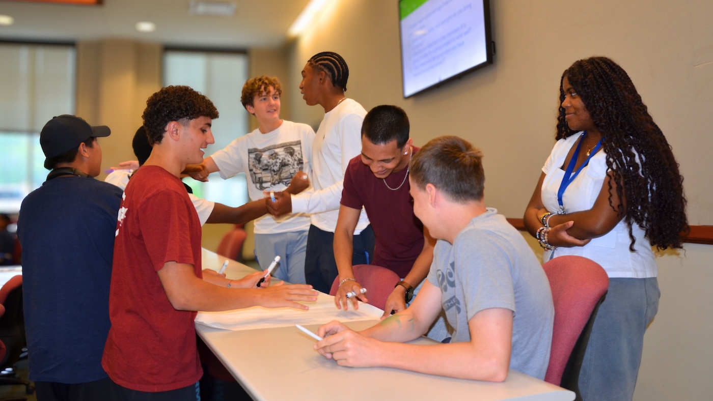 A group of students who attended the SYLP summer camp.
