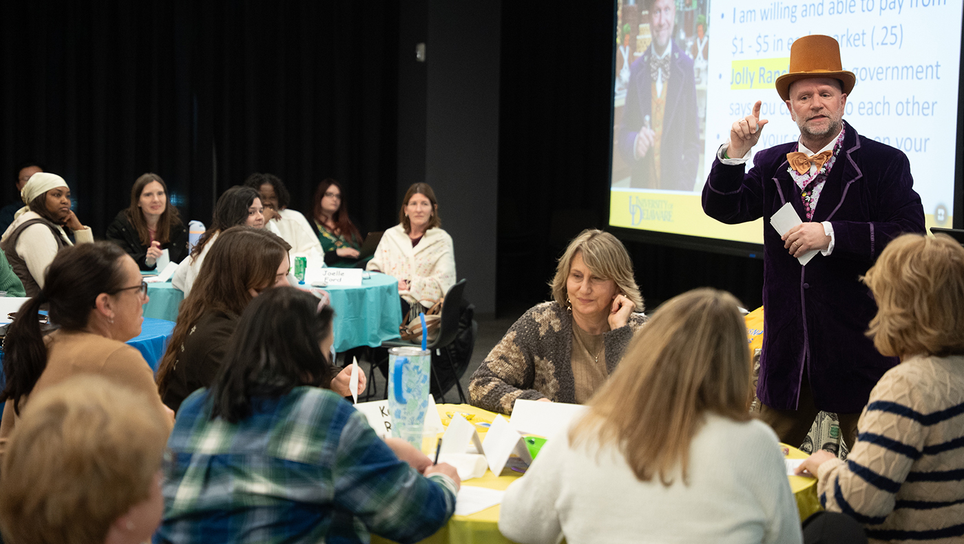 DE teachers participate in CEEE's Dinner and Movie event focused on the film Wonka.