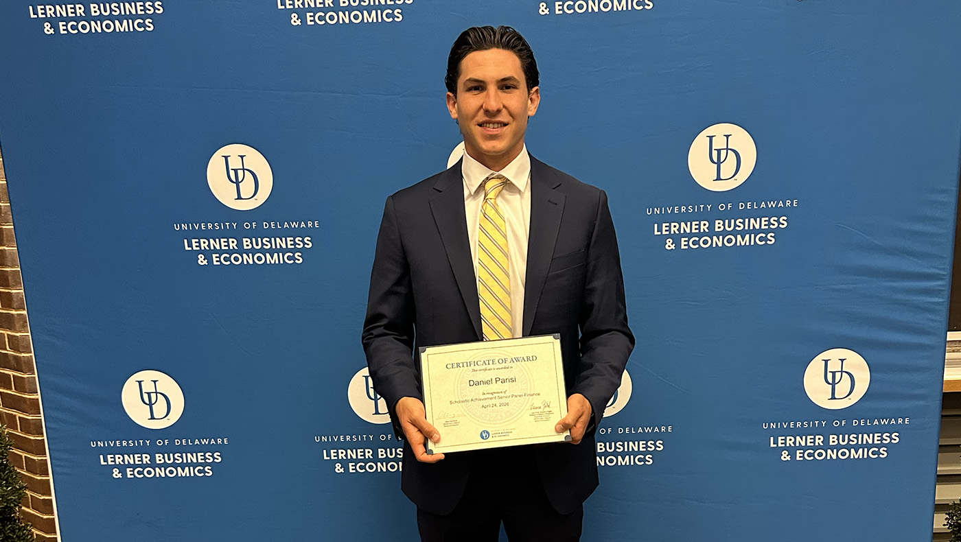 blog_Daniel Parisi Daniel Parisi photo from Lerner Honors Day
