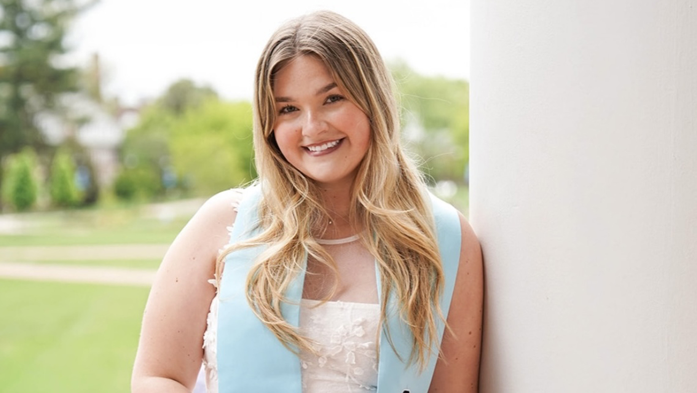 Screenshot Eve Chapman grad photo