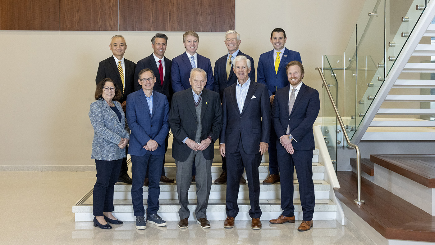 Presenters and guests from the 2026 CEEE NFP Econ Forecast stand in the Audion.