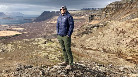 Michael Bennett at Glymur waterfall hike