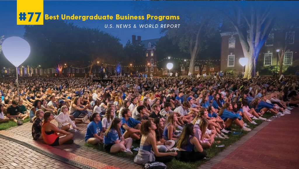 U.S. News undergrad business ranking graphic