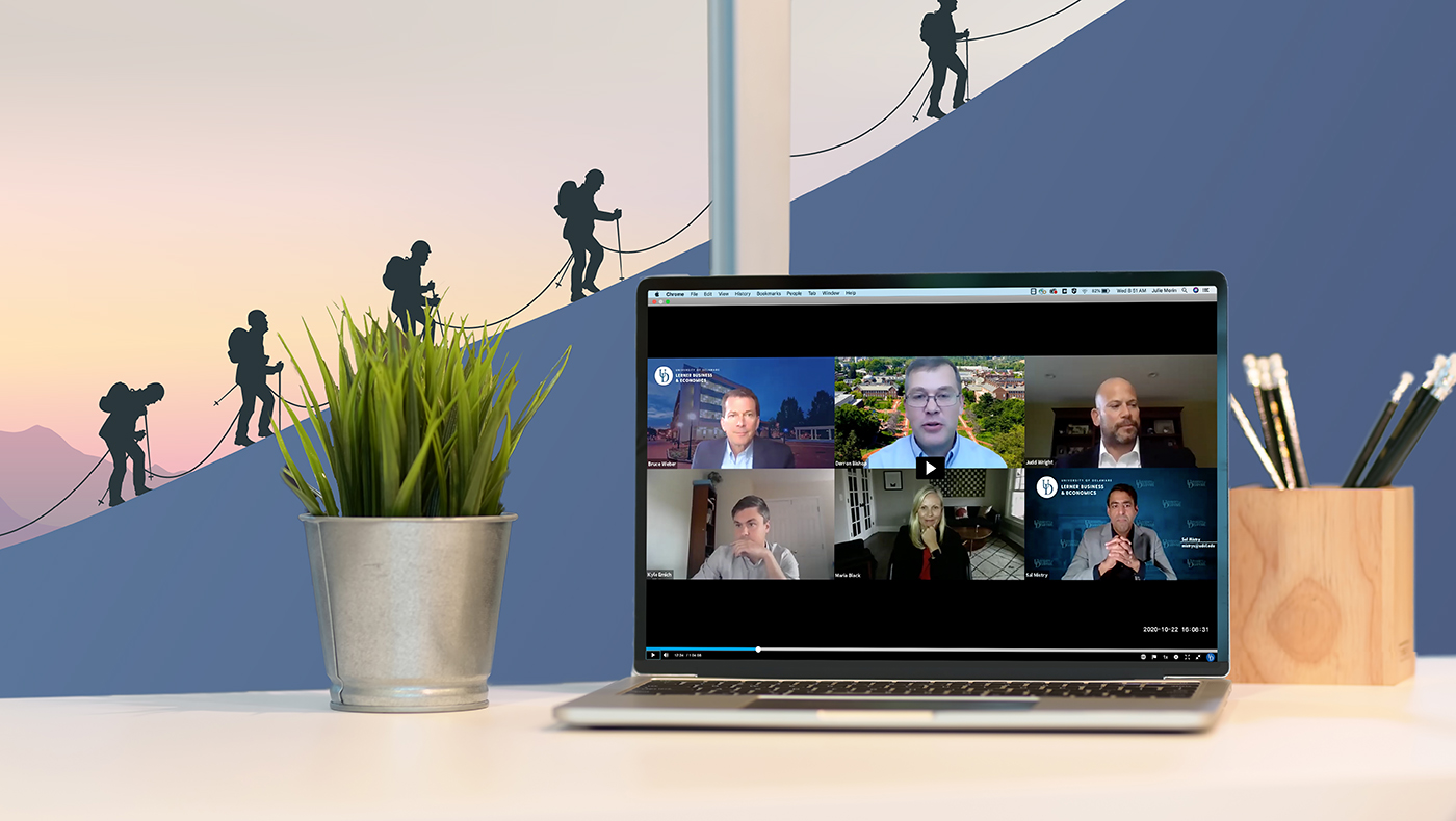 Panel of industry and academic experts lead a virtual panel discuss how to lead a company through a crisis situation during the recent Lifelong Lerner webinar.