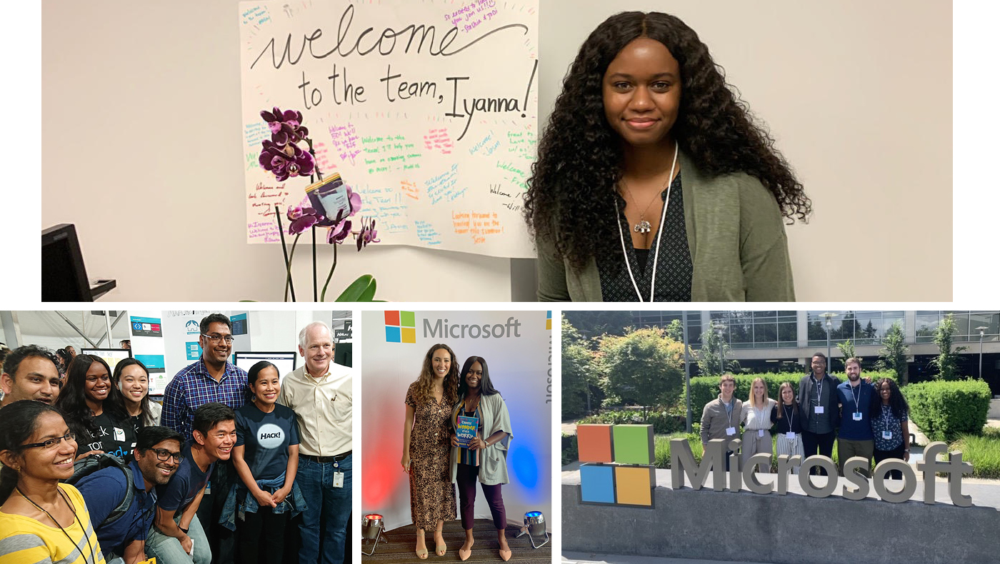Collage of images from Iyanna McCoy's summer internship