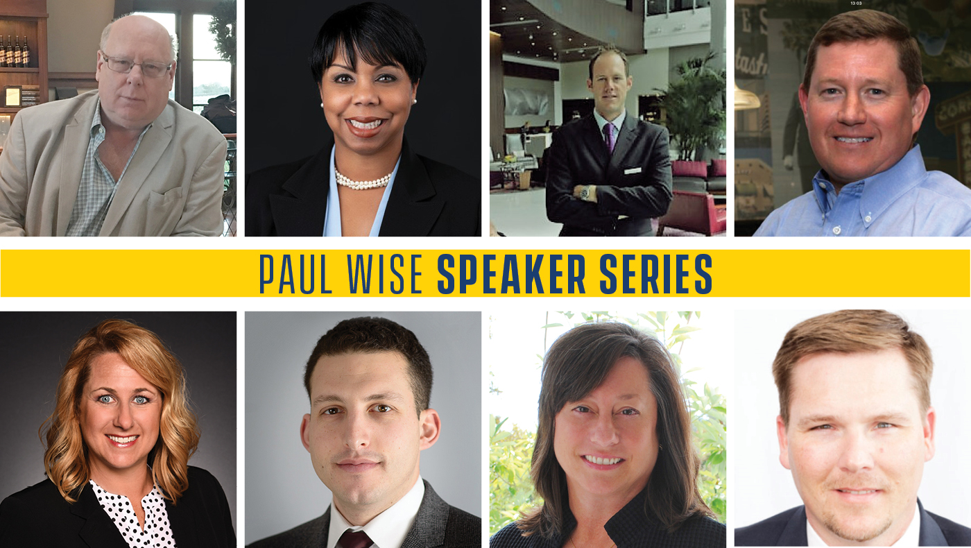 The Paul Wise Speaker series will bring hospitality industry leaders to the University of Delaware to share insights about their careers with our students.