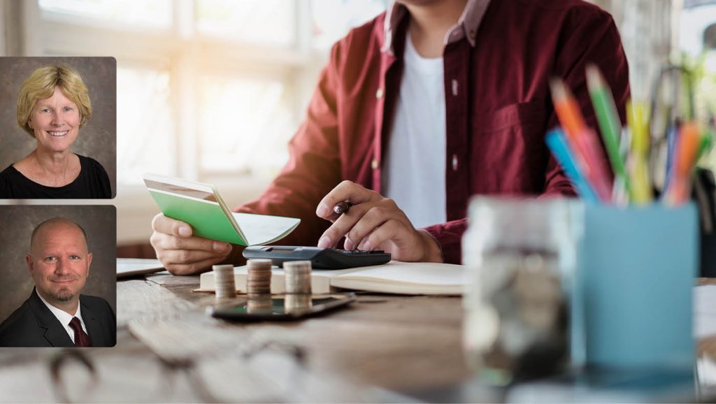 Scott Bacon, assistant director, and Gail Colbert, personal finance coordinator with the Center for Economic Education and Entrepreneurship in the Alfred Lerner College of Business and Economics offer tips for navigating financial decisions.