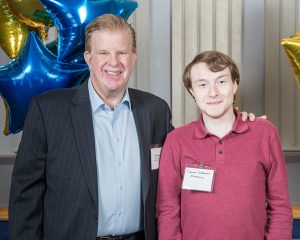 Pictured (l to r) Brian Reilly, senior financial advisor at Integrated Financial Concepts and Connor Lehmann, Class of 2024, economics major.