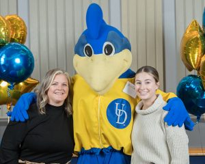 Pictured (l to r) Katie Callahan, digital analyst/account coordinator at Inclind and Sarah Moriak, Class of 2024, marketing and operations management double major.